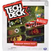 Spin Master Skate Shop Bonus Pack Tech Deck (Asst), Jeu véhicule Multicolore, Tech Deck Skate Shop Bonus Pack (Asst), Touche, 6 an(s)