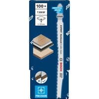 Bosch 2 608 900 546 Lame de scie sauteuse, à chantourner et sabre Lames de scie sauteuse Bimétal 100 pièce(s) Lames de scie sauteuse, Bois, Bimétal, Acier inoxydable, 2 mm, 11,7 cm