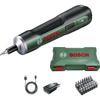 Bosch PushDrive Vert, Tournevis Vert, Vert, 5 N·m, 2,5 N·m, 5 N·m, Batterie, 3,6 V