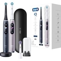 Braun iO 9 Adulte Brosse à dents rotative Noir, Rose, Brosse a dents electrique Noir/rosé, Adulte, Brosse à dents rotative, Soin quotidien, Soins des gencives, Intense, Sensible, Super sensitive, Tongue care, Blanchiment, Noir, Rose, 2 min, Black Lava, Rose Quartz