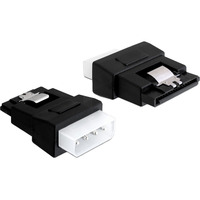 DeLOCK Adaptateur SATA 15 broches vers ATX 4 broches Noir
