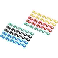 Digitus Clips de couleur pour câbles de raccordement - Mixte (20 pièces chacun), Serre-câble Multicolore
