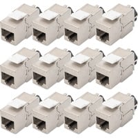 Digitus Module Keystone Cat.6a, blindé, Module de Keystone Argent