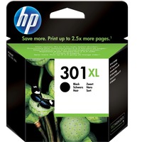 HP 301XL cartouche d'encre noir grande capacité authentique Rendement élevé (XL), Encre à pigments, 8 ml, 430 pages, 1 pièce(s)