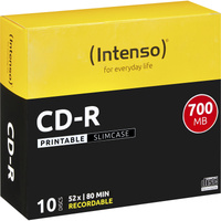 Intenso CD-R 700 Mo 52x, 10 pièces, Imprimable