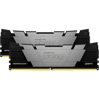 Kingston FURY FURY 64 Go 3200 MT/s DDR4 CL16 DIMM (Kits de 2) Renegade Black, Mémoire vive Noir/Argent, 64 Go, 2 x 32 Go, DDR4, 288-pin DIMM