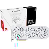PowerColor Radeon RX 9070 XT Hellhound Spectral White OC, Carte graphique Blanc