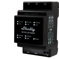 Shelly Commutateur LAN 5 Ports 10/100 Mbit, Switch Noir