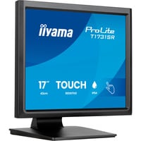 iiyama ProLite T1731SR-B2S 17" Moniteur tactile Noir (Mat), 1x DisplayPort, 1x HDMI, 1x VGA, 43,2 cm (17"), 1280 x 1024 pixels, 5 ms