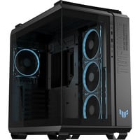 ASUS  boîtier midi tower Noir | 2x USB-A | 1x USB-C | RGB | Verre Trempé