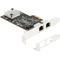 DeLOCK Carte PCI Express x2 vers 2 x RJ45, Carte réseau 