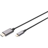 Digitus Câble adaptateur USB-C vers HDMI A, 4K @ 30HZ Noir