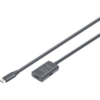 Digitus Câble d'extension actif USB 3.2 Gen 1, connecteur USB-C > prise USB-C Noir