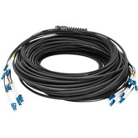 Digitus Câble de dérivation universel en fibre optique, duplex, connecteur LC/UPC, monomode OS2 Noir
