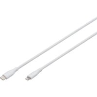 Digitus Câble en silicone USB 2.0 USB-C > Lightning, certifié MFI Blanc