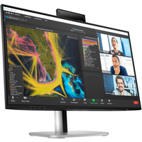 HP Pro 524pm Moniteur de conférence 23.8" Noir/argent, 1x DisplayPort, 1x HDMI, 2x USB-C, 3x USB-A, 1x RJ-45, 8 pouces - 524pm, 60,5 cm (23.8"), 1920 x 1080 pixels, Full HD, LCD, 5 ms, Noir
