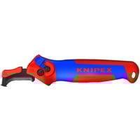 KNIPEX Couteau à dénuder 16 50 145 SB, Abisolier et outil de démontage Rouge/Bleu