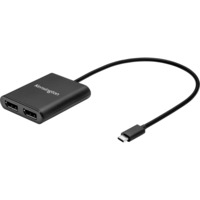 Kensington Adaptateur vidéo USB-C vers double DisplayPort 1.2 Noir, USB 3.2 Gen 1 (3.1 Gen 1) Type-C, DisplayPort, Noir, Windows 10 or above, 57 g, 1 pièce(s)