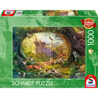 Schmidt Spiele Château de conte de fées et magie de la forêt, Puzzle 