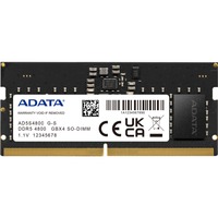 ADATA Premier module de mémoire 32 Go 1 x 32 Go DDR5, Mémoire vive Noir, 32 Go, 1 x 32 Go, DDR5, 4800 MHz, 262-pin SO-DIMM