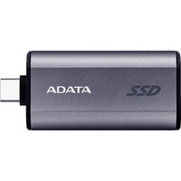 ADATA SC750 500 Go USB Type-C 3.2 Gen 2 (3.1 Gen 2) Gris SSD externe Noir/Titane, 500 Go, USB Type-C, 3.2 Gen 2 (3.1 Gen 2), 1050 Mo/s, 10 Gbit/s, Gris