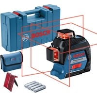 Bosch GLL 3-80 Professional Niveau de ligne 30 m 630 - 650 nm (< 10 mW), Laser Cross Ligne Bleu/Noir, 30 m, 0,3 mm/m, 4°, 120 m, 630 nm, horizontale/verticale