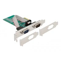 DeLOCK Carte PCIe x1 vers 2x Série RS-232, Carte d'interface 