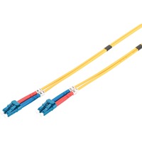 Digitus Câble de raccordement fibre optique, duplex, connecteur LC > LC, monomode OS2 Jaune