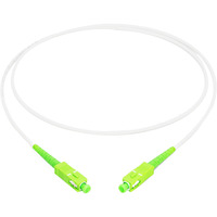 Digitus Câble de raccordement fibre optique simplex, renforcé en acier, monomode, SC/APC > SC/APC Blanc