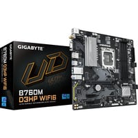 GIGABYTE B760M D3HP WIFI6 Carte mère - Compatible avec les processeurs Intel Core 14e génération, VRM numérique 4+1+1 phases, jusqu'à 5600 MHz DDR5, 2x M.2 PCIe 4.0, Wi-Fi 6, LAN GbE, USB 3.2 Gen 1 carte mère socket 1700 VRM numérique 4+1+1 phases, jusqu'à 5600 MHz DDR5, 2x M.2 PCIe 4.0, Wi-Fi 6, LAN GbE, USB 3.2 Gen 1, Intel, LGA 1700, Intel® Celeron®, Intel Core i3 12th Gen, Intel Core i3 13th Gen, Intel Core i3 14th Gen, Intel..., LGA 1700, DDR5-SDRAM, 192 Go