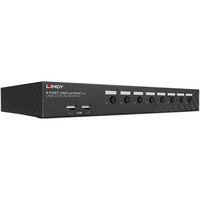Lindy Commutateur KVM 8 ports DisplayPort 1.2 et USB 2.0, Switch KVM Noir