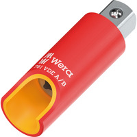 Wera 781 VDE A/B - Raccord 1/4", Adaptateur pour clés mixtes à cliquet Rouge