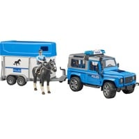 bruder Véhicule de police Land Rover + Policier à cheval, Modèle réduit de voiture 02588