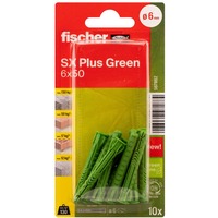 fischer SX Plus Green 6x50 K 10, 567862, Cheville Vert