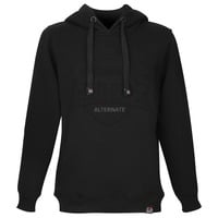 ALTERNATE Sweat à capuche ATTAX (logo embossé) M, Pull Noir