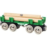 BRIO Circuit - Wagon convoyeur de bois, Jeu véhicule Vert, Wagon convoyeur de bois, 0,3 an(s), Multicolore