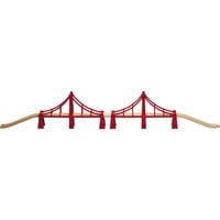 BRIO Double pont suspendu, Train Rouge/Marron, Piste, Garçon/Fille, 3 an(s), Rouge