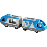 BRIO Jouet Premier Age - Train de Voyageurs à Piles, Jeu véhicule Bleu/gris, Train de voyageurs à pile, 0,3 an(s), Batteries requises, Multicolore