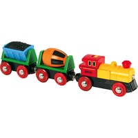 BRIO Train de Marchandises avec Lumière, Jeu véhicule 