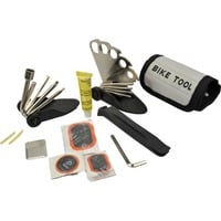 FISCHER Fahrrad Outil pliant combiné, 33 pièces, Set d'outils Noir/gris