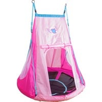 HUDORA 72153 balançoire pour bébé Baby swing set Intérieur & extérieur Multicolore rose fuchsia, Baby swing set, 100 kg, Intérieur & extérieur, A charnière, Balançoire nid d'oiseau, Polyester