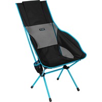 Helinox Savanna Chaise de camping 4 pieds Noir, Bleu Noir/Bleu, 145 kg, Chaise de camping, 4 pieds, 1,8 kg, Aluminium, Nylon, Noir, Bleu