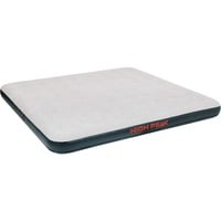 High Peak Air Bed King, Lit gonflable Gris clair/gris foncé, Double matelas, Intérieure et extérieure