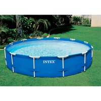 Intex 128200NP, Piscine Bleu, Frame Pool Set Rondo, Ø 305cm x 76cm