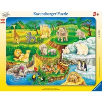 Ravensburger Puzzle : Jardin d'animaux 14 pièce(s), Animaux, 3 an(s)