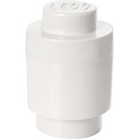 Room Copenhagen Brique de rangement LEGO 1 ronde blanche, Boîte de rangement Blanc
