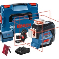 Bosch GLL 3-80 C Professional Niveau de ligne 30 m 630 - 650 nm (< 10 mW), Laser Cross Ligne Bleu/Noir, 30 m, 0,2 mm/m, 4°, 120 m, 630 nm, horizontale/verticale