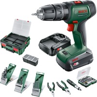 Bosch UniversalImpact 18V, Perceuse/visseuse Vert/Noir, Perceuse à poignée pistolet, Sans clé, Vert, 1 cm, 1450 tr/min, 3 cm