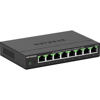 Netgear MS308 Non-géré 2.5G Ethernet (100/1000/2500) Noir, Switch Noir, Non-géré, 2.5G Ethernet (100/1000/2500), Full duplex, Montage mural