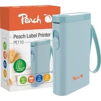 Peach PE110 imprimante pour étiquettes Thermique directe 203 x 203 DPI 60 mm/sec Sans fil Bluetooth, Imprimante d'étiquettes Bleu, Thermique directe, 203 x 203 DPI, 60 mm/sec, Sans fil, Bleu